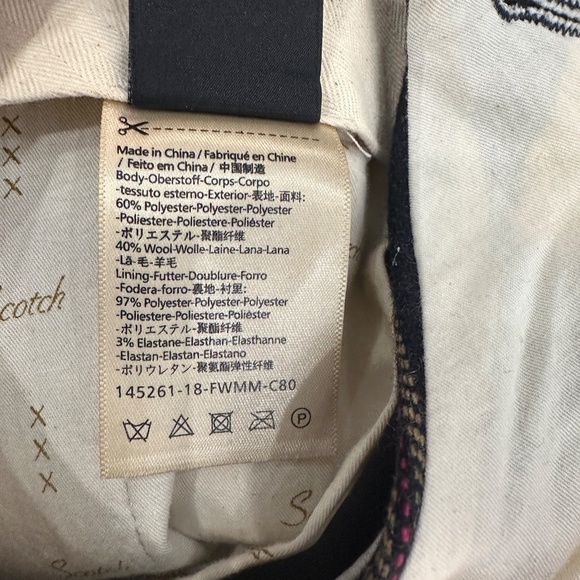 Scotch & Soda Blake Blue Striped Tapered Leg Pants Size W 29/ L 32 - Picture 11 of 11